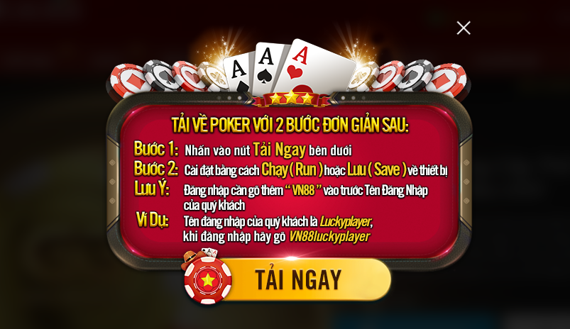 Cac buoc tai GGPoker Vn88