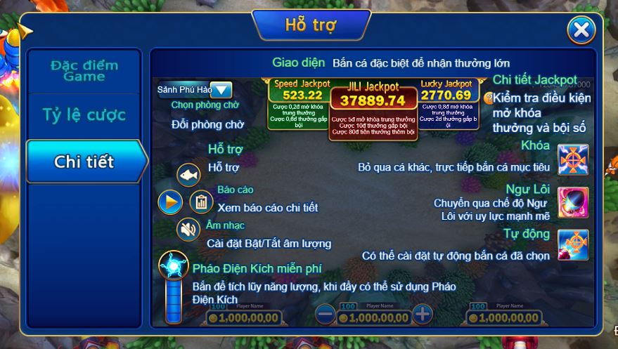 Luat choi Ban Ca Jackpot Vn88