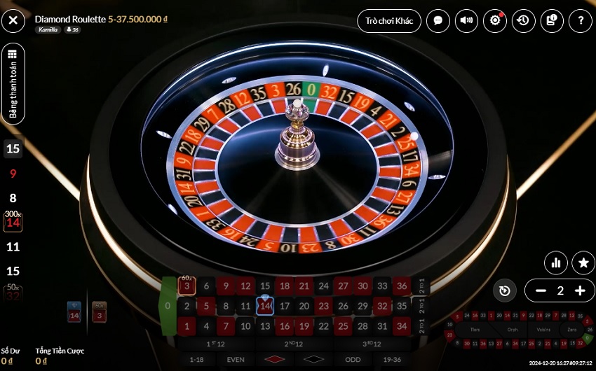 Quy luat Diamond Roulette Vn88