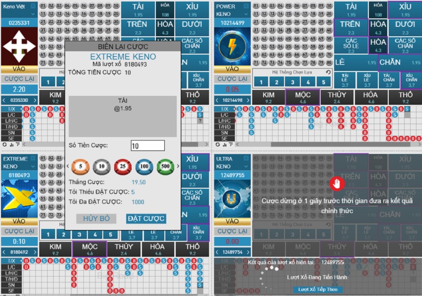 Quy định cá cược keno tại Vn88 Luat choi game Keno Vn88