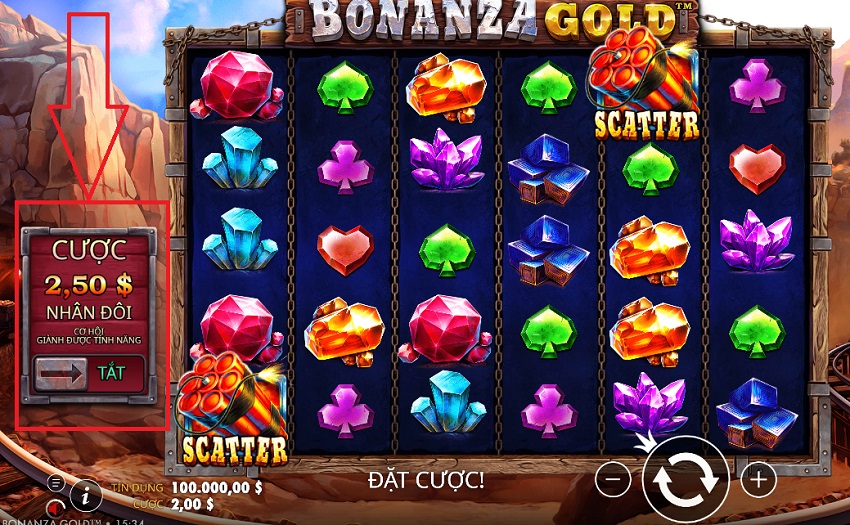 Luat choi game Bonanza Gold Vn88 
