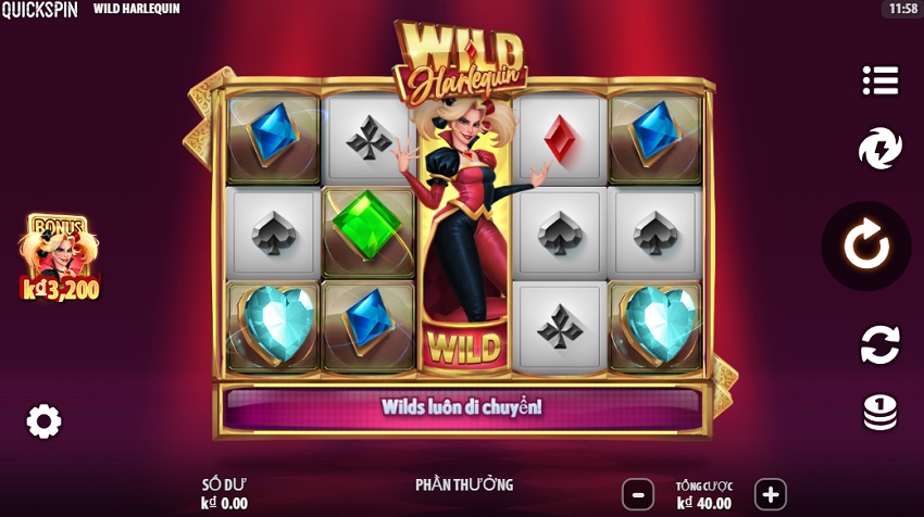 Gioi thieu game Wild Harlequin Vn88