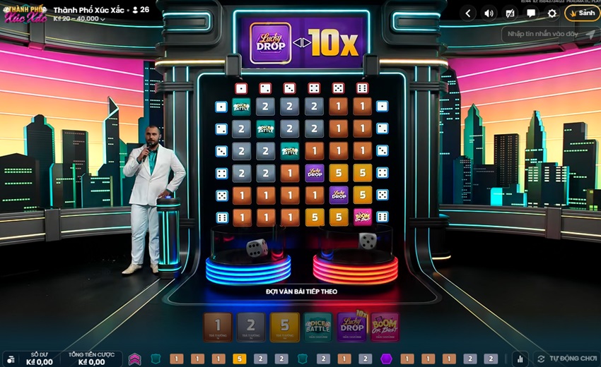 Luat choi game thanh pho xuc xac VN88